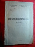 P.Pasere si C.Stefanescu-Telega - Legea Contabilitatii adnotata ,interbelica