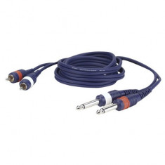 Cablu audio 2 Jack 6.3 mono la 2 RCA tata DAP Audio FL-23150-1.5m foto