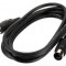Cablu midi 0.5m negru Stage Line MIDI-52/SW