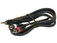 Cablu 2 RCA tata - mini Jack Jb Systems MJC-1M5 foto