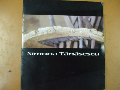 Simona Tanasescu sculptura mica album + invitatie expozitie 1997 Bucuresti foto