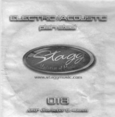 Coarda chitara electrica/acustica Stagg PLS-018 foto