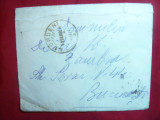 Plic circ.1 Leu Ferdinand de la Leordeni la Bucuresti ,2 stamp.diferite-cursa