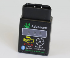 Interfata diagnoza Auto Bluetooth ELM 327 HH OBD v2.1 Advanced Bluetooth 2016 foto