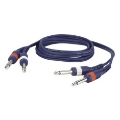 Cablu audio 2 Jack 6.3 mono la 2 Jack 6.3 mono DAP Audio FL-22150-1.5m foto