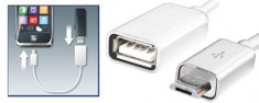 Cablu OTG conector USB micro - soclu USB, Sal Home SA 044 foto