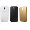 Capac spate baterie Samsung Galaxy S4 Alb Negru Gold imitatie de piele