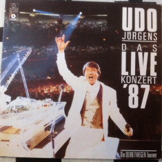 Udo Jurgens das live konzert '87 dublu disc 2 LP vinyl muzica usoara slagare VG+