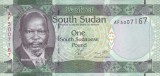 Bancnota Sudanul de Sud 1 Pound (2011) - P5 UNC