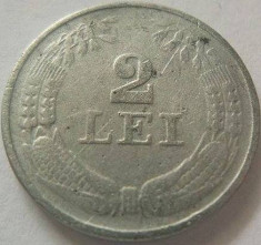 Moneda 2 Lei - ROMANIA, anul 1941 *cod 3385 Zinc foto