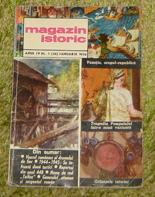 Revista Magazin Istoric anul IV nr 1 (34) Ianuarie 1970 foto