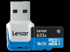 16GB mSDHC HP CLS10 UHS-I 95MB/s + adaptor USB 3.0 foto