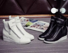 Sneakers dama cu platforma KENZO - PIELE NATURALA foto