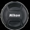 LC-58 58mm snap-on front lens cap