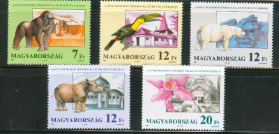 UNGARIA 1991, Fauna - Flora, serie neuzată, MNH foto