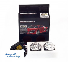 Proiectoare LED Angel Eyes Dacia Duster Logan Sandero Citroen C5 C4 Renault Laguna Clio foto