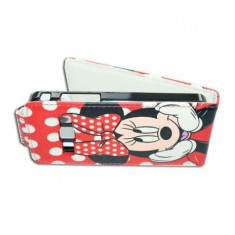 Husa Samsung Primo S5610 model BEST FLIP din Piele ECO cu Minnie Mouse foto