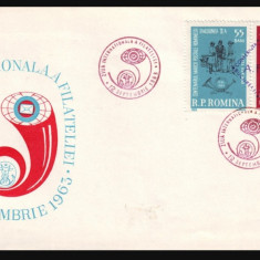 1963 Ziua Internationala a Filateliei, plic filatelic cu stampila speciala