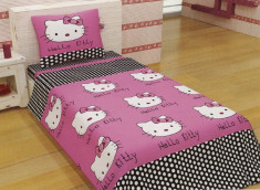 Lenjerii de pat copii Hello Kitty 140x210 foto