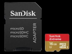 16GB mSDHC Extreme Plus CLS10 80MB/s + adaptor SD foto