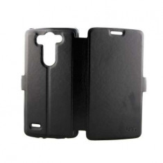 Husa LG G3 mini G3S, piele eco, carte, inchidere magnetica, negru foto