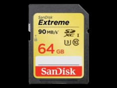 64GB SDXC Extreme U3 CLS10 90MB/s foto