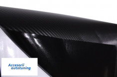 Folie Auto Carbon 3D Texturata 1.27m x 30m Negru foto