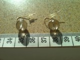 Cumpara ieftin GOLD_cercei aur 14 k cuart fumuriu