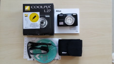 Aparat foto - Nikon Coolpix L27 - 16.1 MEGAPIXELI - NOU FULL foto
