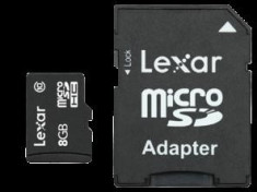 8GB mSDHC CLS10 + adaptor SD foto