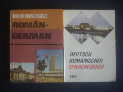 Ghid de conversatie roman-german, german-roman 2 volume foto