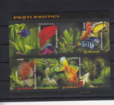 ROMANIA 2005 1676 c PESTI EXOTICI BLOC MNH foto