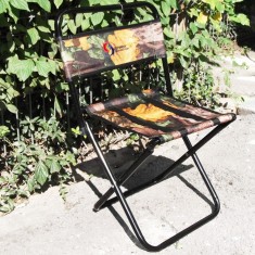 SCAUN PLIANT CU SPATAR -picnic ,camping,pescar ,biserica - ABSOLUT NOU foto