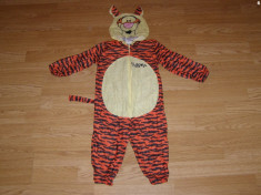 costum carnaval serbare animal tigger pentru copii de 3-4 ani foto