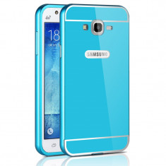 BUMPER METALIC SAMSUNG GALAXY J5 2016 - J510F - BONUS FOLIE PROTECTIE foto