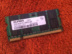 Memorie RAM laptop 2GB DDR2 Elpida ( 800 MHz ) foto