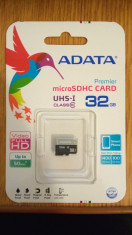 Card Micro SDHC Premier 32GB UHS-I Clasa 10 ADATA foto