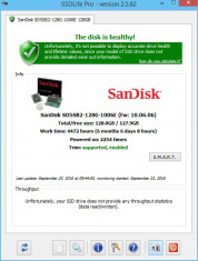 SSD - uri SanDisk 128Gb X100 SATA III 2,5&amp;quot; - teste reale foto