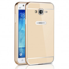 BUMPER METALIC SAMSUNG GALAXY J5 2016 - J510F - BONUS FOLIE PROTECTIE foto