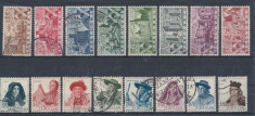 RFL 1946-47 Portugalia 2 serii timbre stampilate complete costume si castele foto