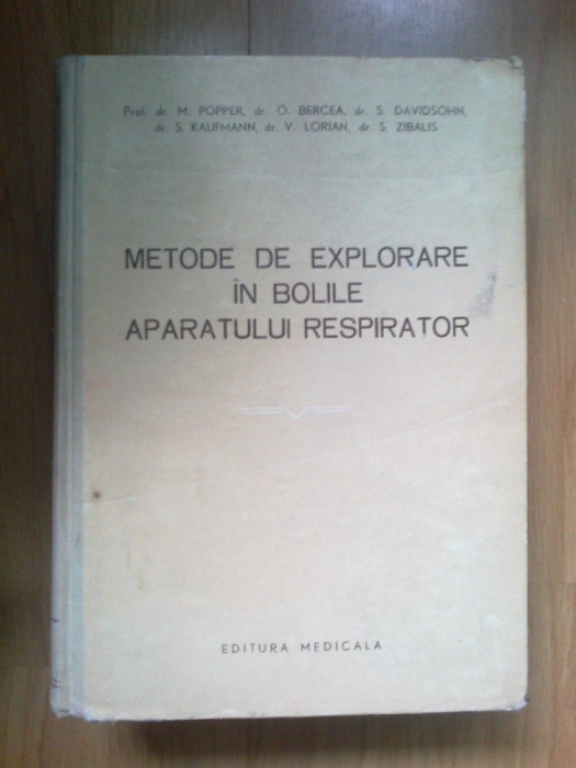 x M. Popper s.a. - Metode de explorare in bolile aparatului respirator