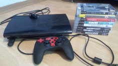 Playstation 3 SUPERSLIM (500GB) si 8 jocuri foto