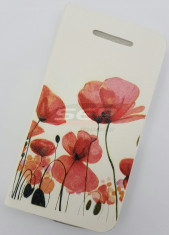 Toc FlipCover Stand Magnet Design Poppies Allview P5 Life foto