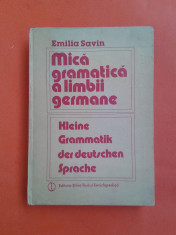 MICA GRAMATICA A LIMBII GERMANE Emilia Savin foto