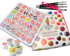 Set 36 geluri UV Color Lidan + CADOU foto