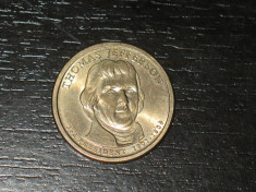 Moneda comemorativa 1 dolar SUA, Jefferson foto