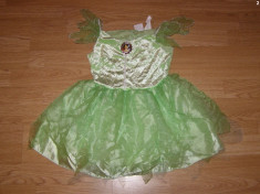 costum carnaval serbare tinkerbell pentru copii de 4-5-6 ani foto