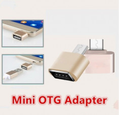 Adaptor OTG micro USB pentru telefon, tablete, etc. foto