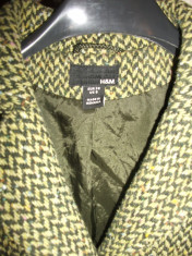 Paltonas H&amp;amp;M din lana, mar. M foto