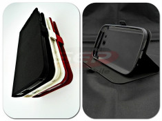 Toc FlipCover Stand Magnet Huawei Ascend Y520 NEGRU foto